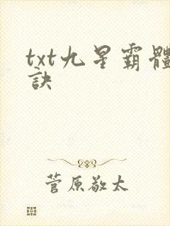 txt九星霸体诀