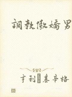 调教傲娇男h文封面