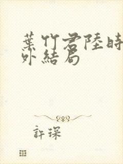 叶竹君陆时琛番外结局
