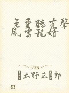 免费听有声小说风云龙婿封面
