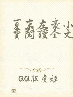 夏末左豪小说免费阅读全文无弹窗