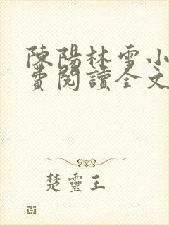 陈阳林雪小说免费阅读全文最新章节封面
