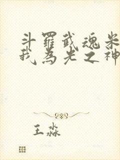 斗罗武魂米瑞斯我为光之神