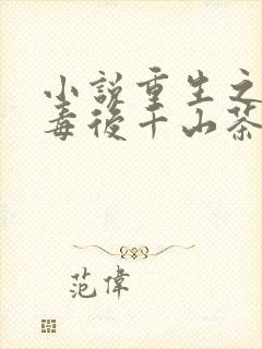 小说重生之将门毒后千山茶客目录封面