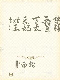 txt天下无双:王妃太嚣张下载