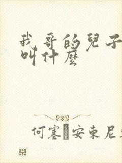 我哥的儿子应该叫什么