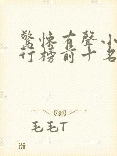 惊悚有声小说排行榜前十名