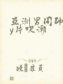 亚洲男同帅gay片吹潮封面