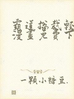 霸道总裁轻点爱漫画免费下拉