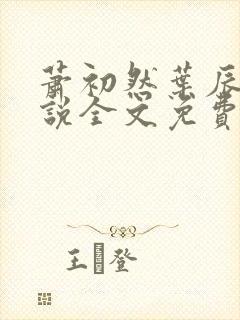 萧初然叶辰的小说全文免费阅读一封面