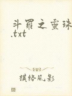斗罗之灵珠神剑.txt封面