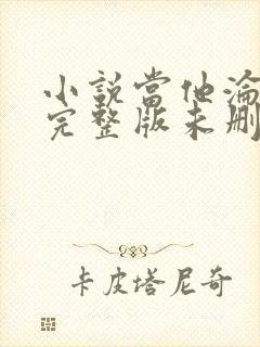 小说当他沦陷时完整版未删减小说
