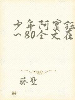 少年阿宾钰慧1～80全文在线阅读