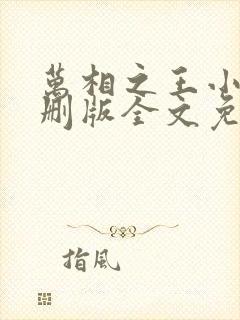 万相之王小说未删版全文免费阅读