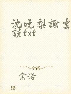 沈晚梨谢云迟小说txt