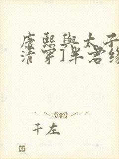 康熙与太子妃[清穿]半君缘封面