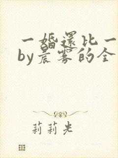 一婚还比一婚高by晨雾的全文阅读