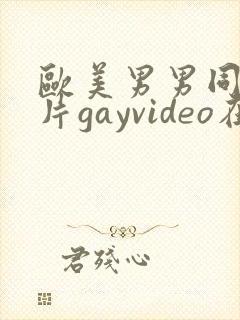 欧美男男同性恋片gayvideo在线看