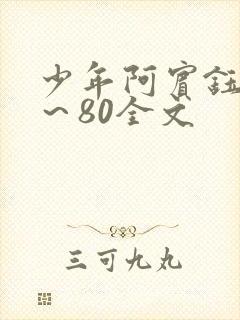 少年阿宾钰慧1～80全文