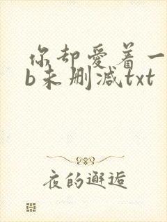 你却爱着一个sb未删减txt