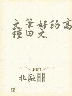 文笔好的高质量种田文