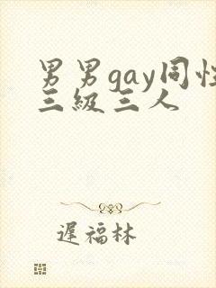 男男gay同性三级三人