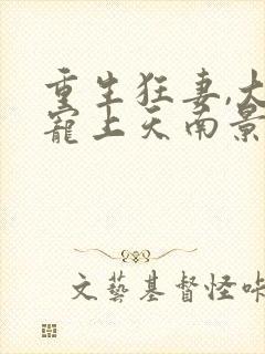 重生狂妻,大佬宠上天南景战北庭