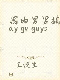 国内男男搞基gay gv guys