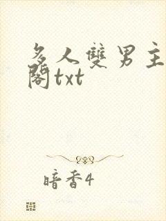 多人双男主笔趣阁txt
