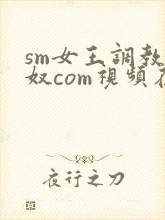 sm女王调教男奴com视频在线