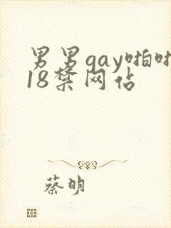 男男gay啪啪18禁网站