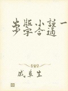 出版小说一章多少字合适