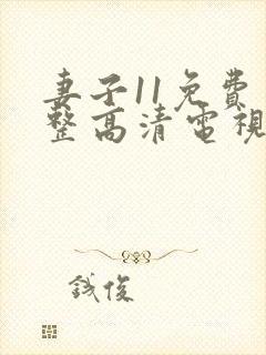 妻子11免费完整高清电视剧