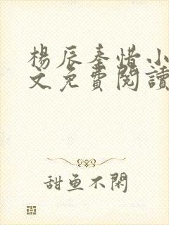 杨辰秦惜小说全文免费阅读最新