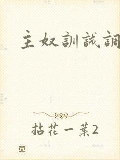 主奴训诫调教文
