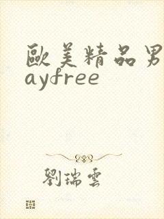 欧美精品男同gayfree