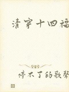 清穿十四福晋