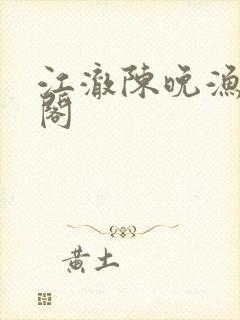 江澈陈晚渔笔趣阁封面