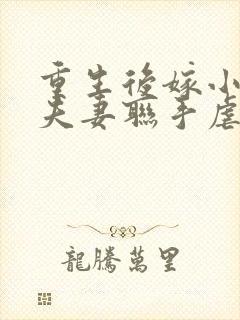 重生后嫁小叔,夫妻联手虐渣封面