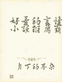 好看的言情现代小说推荐霸道总裁