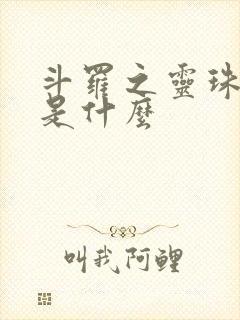 斗罗之灵珠神剑是什么