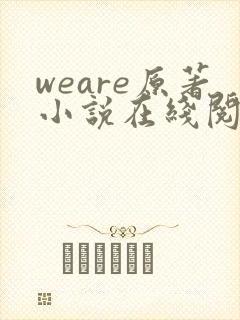 weare原著小说在线阅读封面