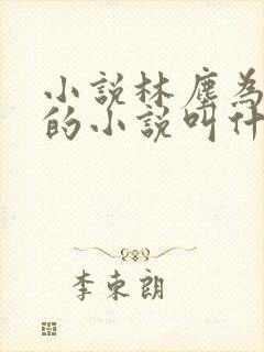 小说林尘为主角的小说叫什么名字