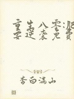重生八零:肥女要逆袭免费阅读