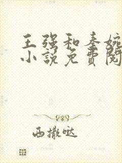 王强和秦婉妤的小说免费阅读