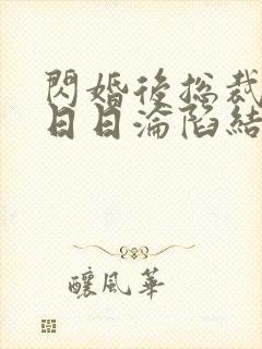 闪婚后总裁上司日日沦陷结局小说
