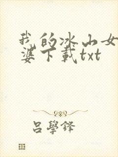 我的冰山女神老婆下载txt