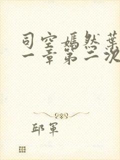 司空嫣然叶凡哪一章第二次结合