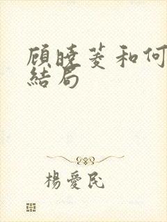 顾晓菱和何睦大结局封面