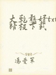大乾憨婿txt精校下载